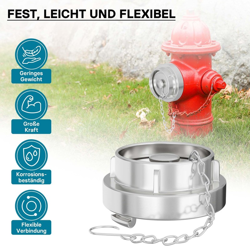 Storz Blank Cap C/52mm Hose Adapter with Chain, 2 inch,