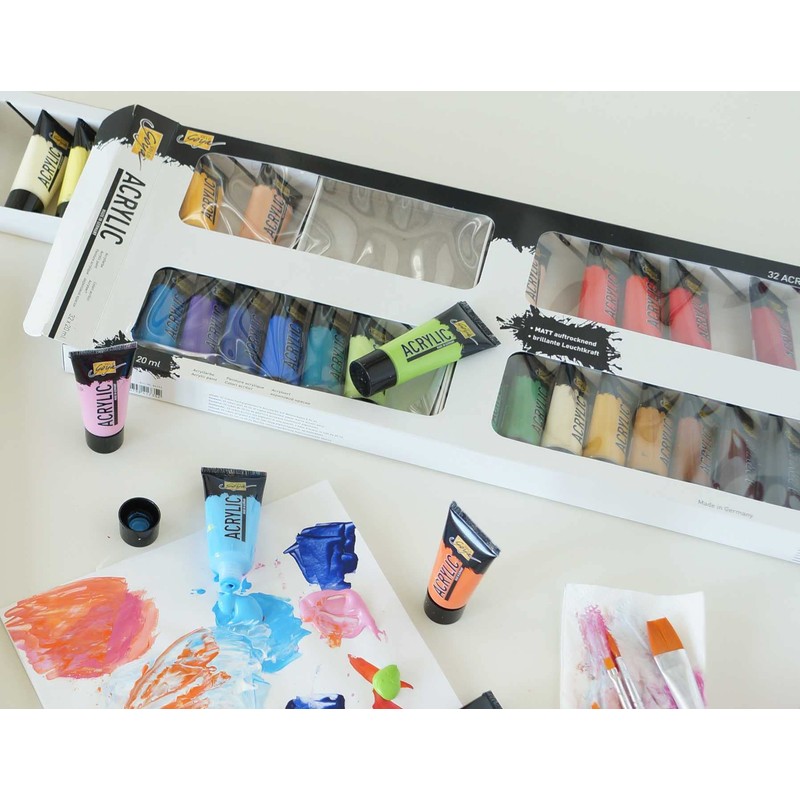 Kreul 84172 - Solo Goya acrylic paint set with 16
