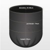 Oymlclivisa Bin Liners, 5L Small Black Bin Bags, 6 Rolls,