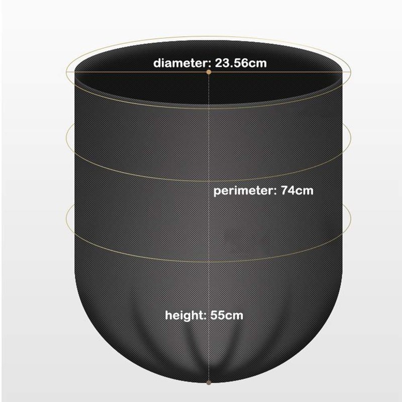 Oymlclivisa Bin Liners, 5L Small Black Bin Bags, 6 Rolls,