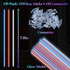 150Pcs Patriotic Glow Sticks, 4th of July Glow Items, Red