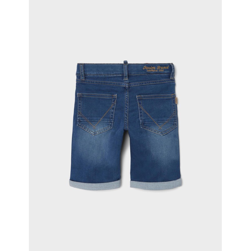 NAME IT Men's Shorts, Medium blue (medium blue denim)