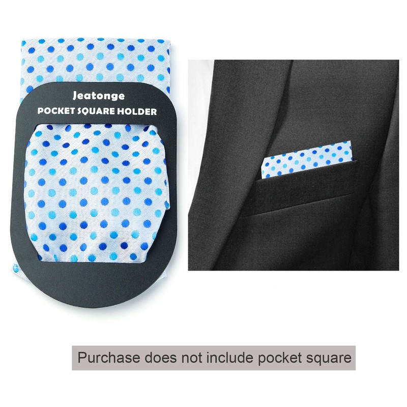 Jeatonge Pocket Square Holder Keeper Organizer Pocket Squares for Men