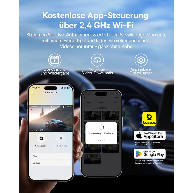 Baseus Dash Cam Car 3K