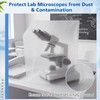 Wonderjune 2 Pack Thick Plastic Microscope Dust Cover, Full Sealed