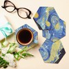 Diamond Painting Coasters with Holder, 7 PCS Hexagon Coaster Van