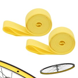 Bike Tire Liners Rim Tape – 2-Pack 700C Bicycle Rim Strips, Durable PVC Tubeless Rim Tape for Tire Protection & Puncture Prevention, 18mm Wide