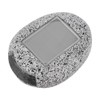 6Pcs Solar Powered LED Spot Lamp Resin Stone Lamp Warm