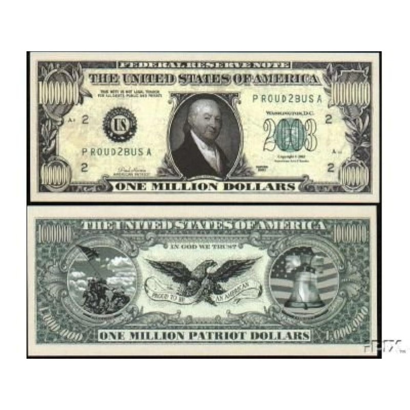 (5) Patriot Million Dollar Bill
