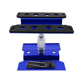 ZRRC Aluminum RC Car Work Stand with Weight Work Station Repair Tools for 1/14 1/12 1/10 1/8 Crawler Truck Buggy Traxxas Redcat Axial RC4WD Tamiya (Dark Blue)