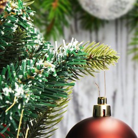 com-four® hooks for Christmas tree decorations, hangers for Christmas tree decorations, quick hanging for Christmas decorations