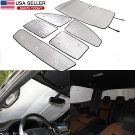 momocar 6PCS Car Full Window Sunshade Cover Shades Sun Visor For Ford Ranger 2015-2021