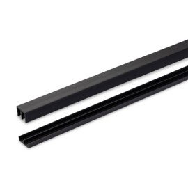 Plastic Sliding Door Track | 6 Feet Long | Fits 1/4” Doors | Easy & Quick Installation | PVC Plastic | Works with 1/4” Material | Works on Multiple Door Types