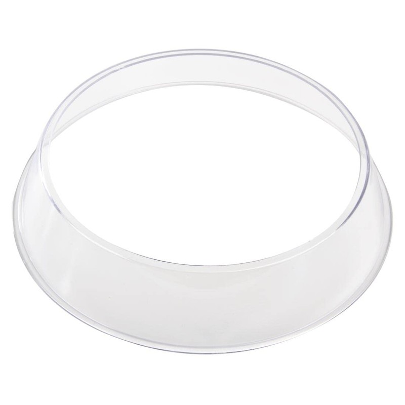 Vogue Polycarbonate Plate Ring, Clear, Size: 40(H) x 215(Ø)mm, Plate
