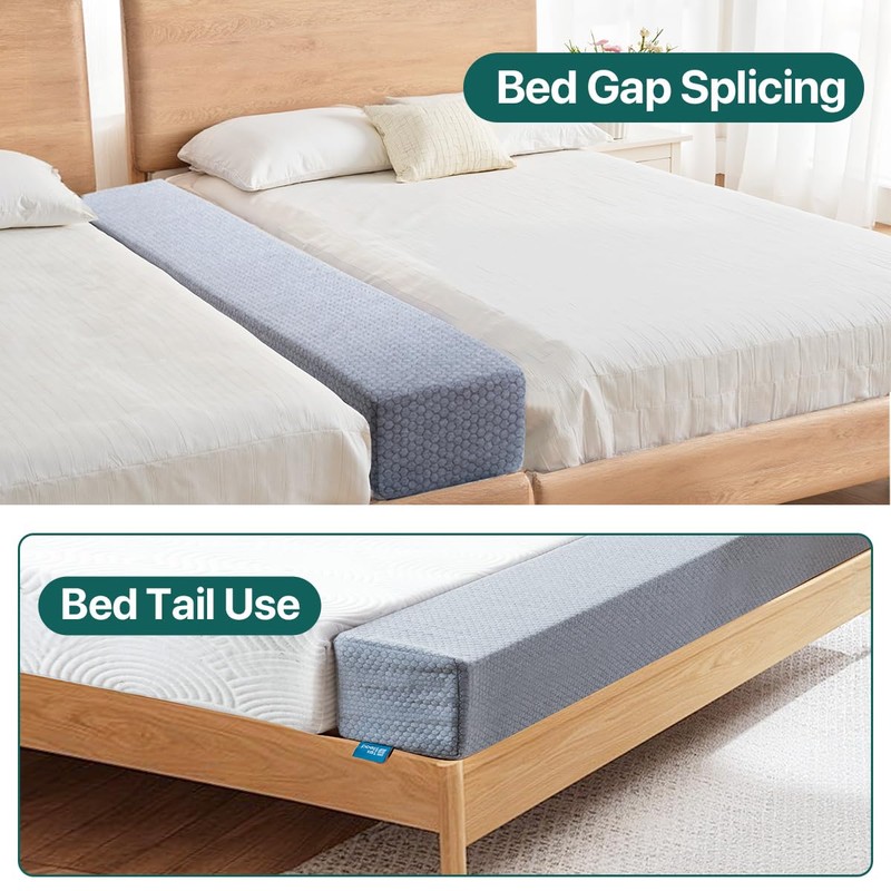 Bed Gap Filler for Headboard & Wall, Mattress Extender Pillow