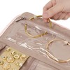 NISHEL Travel Jewelry Organizer Case, Foldable Storage Roll for Necklaces,