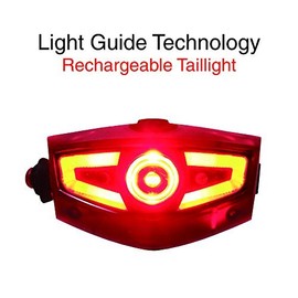 Yalumi High Power NOVA-S LED Headlight and Baran Bright Tail Light, Advanced Optical Quality, Long Battery Life, 1W 120 lumens, AAA Batteries Included …