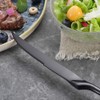 Lemeya Stainless Steel Black Steak Knives Set of 6,Forge Steak