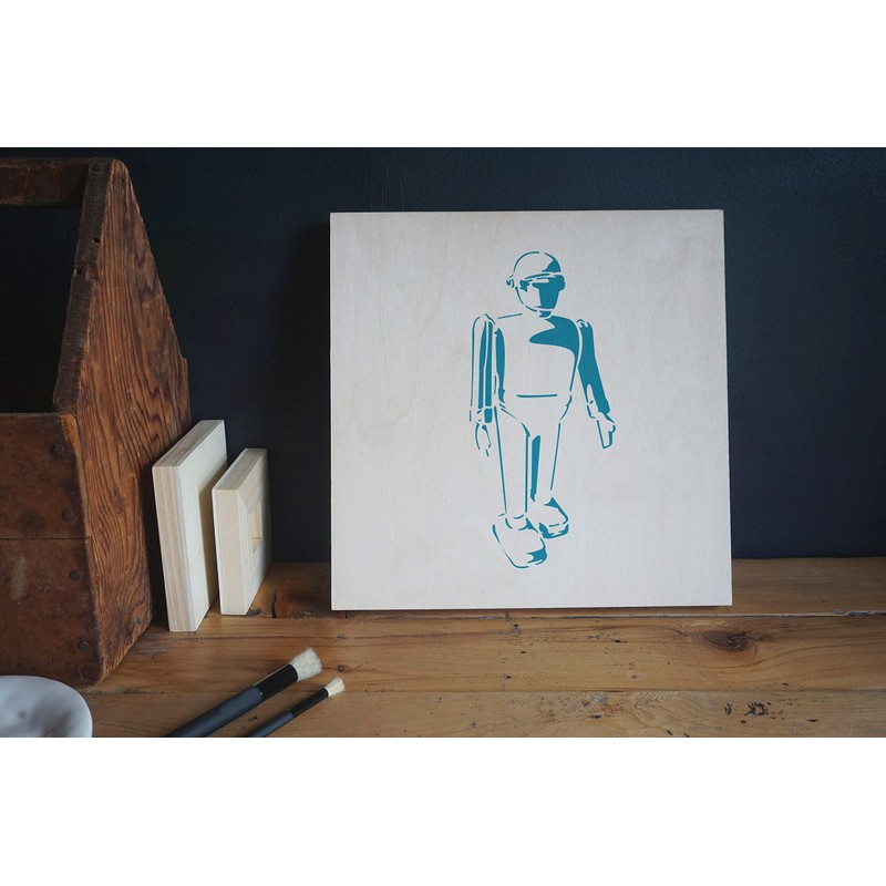 Stencil1 8.5-inch X 11-inch Stencil Robot