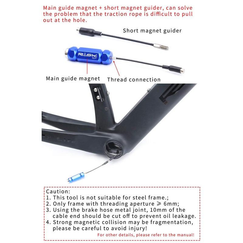 FOMTOR Bicycle Internal Cable Routing Tool Cycling Bike Internal Cable