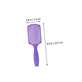 Mikinona Scalp Massaging Hair Comb Set of 5 Detangle Hair Brush for Ladies Wet Dry Soft Bristles Promote Blood Circulation Random