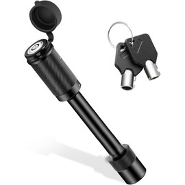 SSX-KJ Bloqueo de Enganche de Remolque,Pasador de 5/8" de Diámetro,Se Adapta a Tubo Receptor de 2",Receptor de Enganche Clase III y IV,Antirrobo e Impermeable,Se Adapta a Camiones,Barcos,Bicicletas