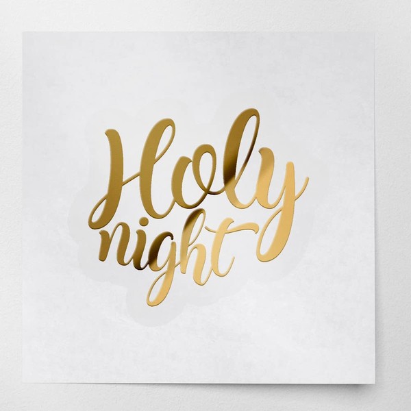Decal Stickers of Holy Night (Metallic Gold) (Set of 2)