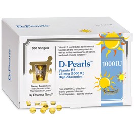 Pharma Nord D-Pearls Vitamin D3 25 mcg (1000 IU) (360)