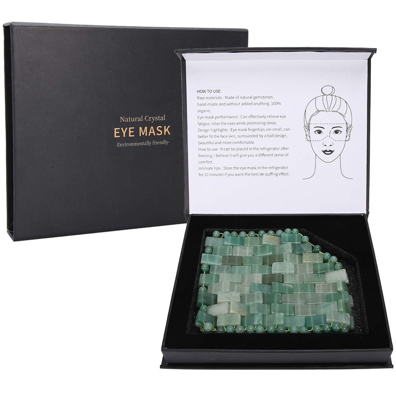 Jadestone Eye Mask with Cooling Feel, Relieve Stress Naturally, Face