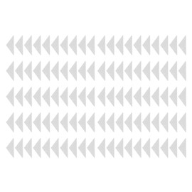 100 Uds. Pegatina de Soporte para Cuello sin Rizos, Moldeador Autoadhesivo Ajustable Triangular para Camisa, Soportes para Cuello