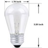 YI LIGHTING - 11W S14 Transparent Amber Sign Light Bulb