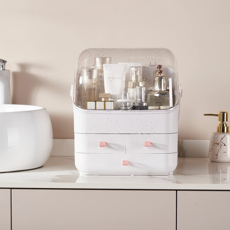 Large Makeup Organizer w Drawers Beauty Organizer Makeup Box Holder