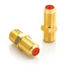 deleyCON 2 x SAT Adapter Connectors Coaxial Cable Extend 2