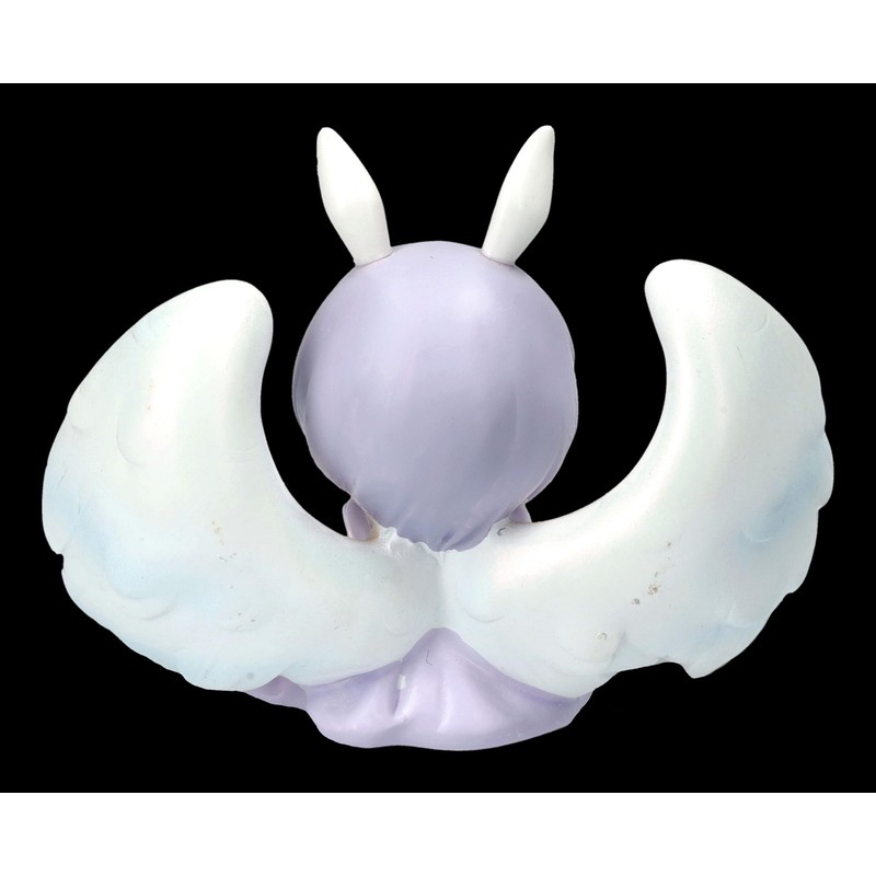 Enchanting Angel in Purple with Large Wings, Praying Figure, 8.5
