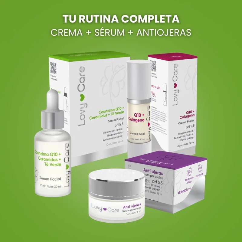 Lovy Care Kit De Cuidado Facial, Sérum + Crema +
