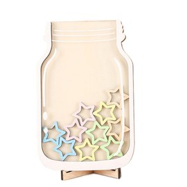 CATOR Reward Glass for Children, Reward System Classroom, Children's Reward System with 25 Stars, Large Reward Glasses for Good Behavior Reward, for Home and School Use (A)