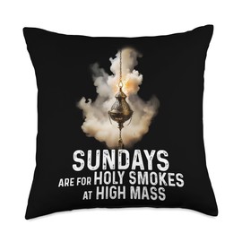 Thurible Traditional Latin Mass Catholic Throw Pillow