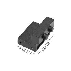 TEHAUX 3pcs Barn Door Stopper Carbon Bumper for Sliding Doors Design Spring Mechanism Easy to Install for Use