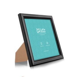 LaVie Home 4x4 Picture Frames (12 Pack, Black) Simple Designed Photo Frame with High Definition Glass for Wall Mount & Table Top Display, Set of 12 Classic Collection