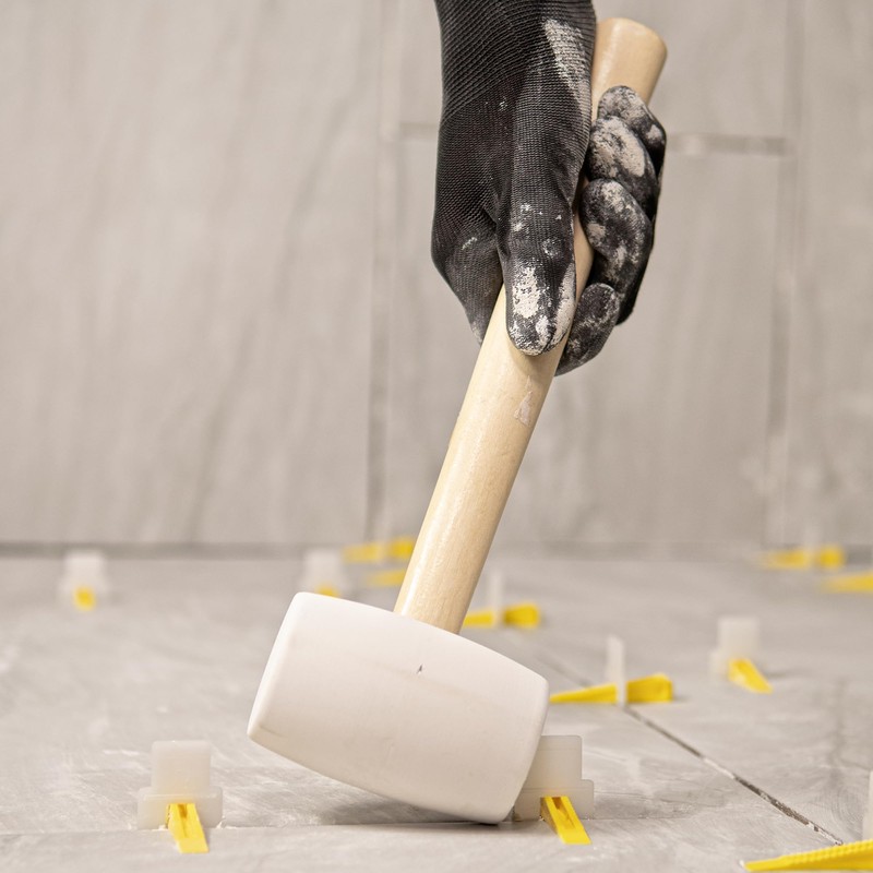 QEP 61613 16 oz. White Rubber Tile Tapping Mallet