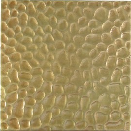 Brass Elegans 54HM-AB Hammered Design Solid Metal 4-Inch X 4-Inch Accent Tile, Antique Brass Finish