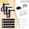 Huakaile 50pcs String Light Hooks Durable Anti-Rust Waterproof Light Hooks
