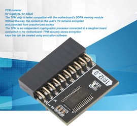 Ausla TPM 2.0 Encryption Security Module, 20 Pin TPM Module for Win11 Gigabyte ASUS 2x10P Standalone Cryptoprocessor Security Module
