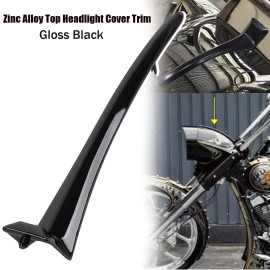 Unbranded For Harley Road King Special FLHRXS FLHR Headlight Nacelle Trim Spear Zinc Alloy