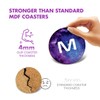 1 x Round Coaster - Letter M Space Universe Galaxy