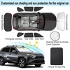 TINGLU Window Shades for Toyota RAV4 2019-2024 2025 Accessories Car