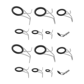 VGOL Set of 14pcs Fishing Top Rod Rings Repair Kit Long-Distance Fishing Rod Guide (1.8cm 1.4cm 1.1cm 0.8cm 0.6cm 0.5cm 0.5cm)