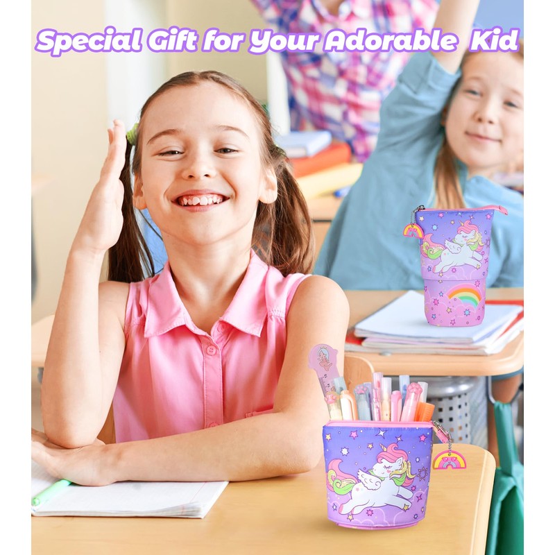 JMHACHY Standing Pencil Case for Kids - Back to School