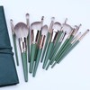 Makeup Brushes Tool Kit 14PCS Green Professional Makeup Brush Set