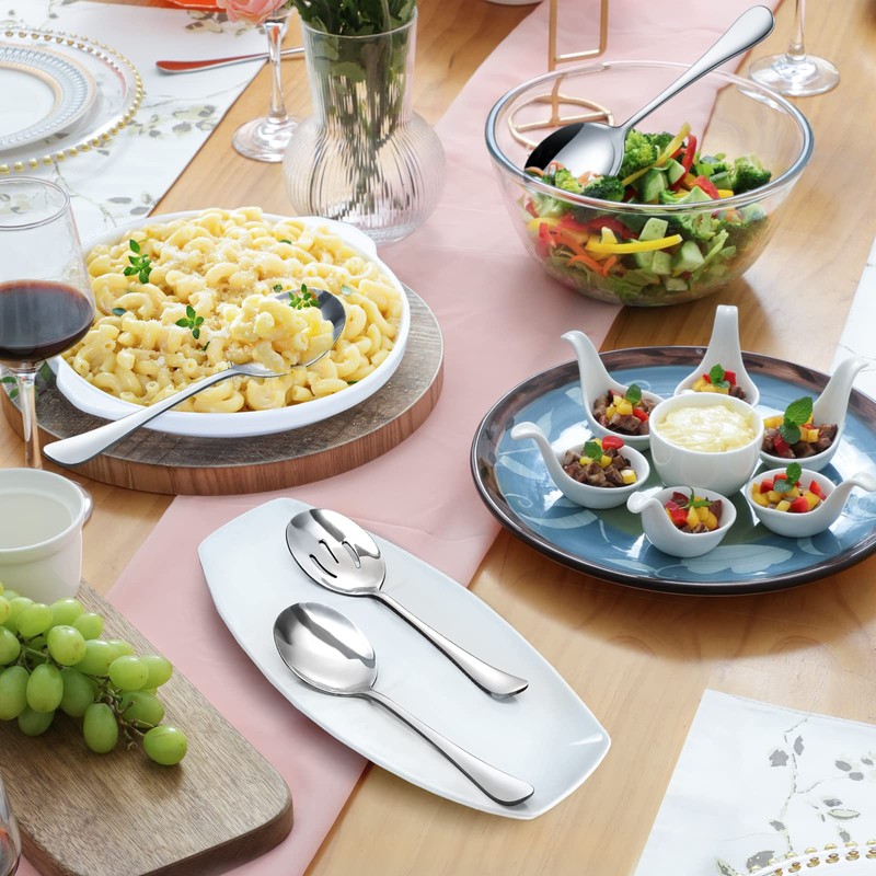 Hiware 8-Piece Serving Set - Includes 4 Spoons and 4
